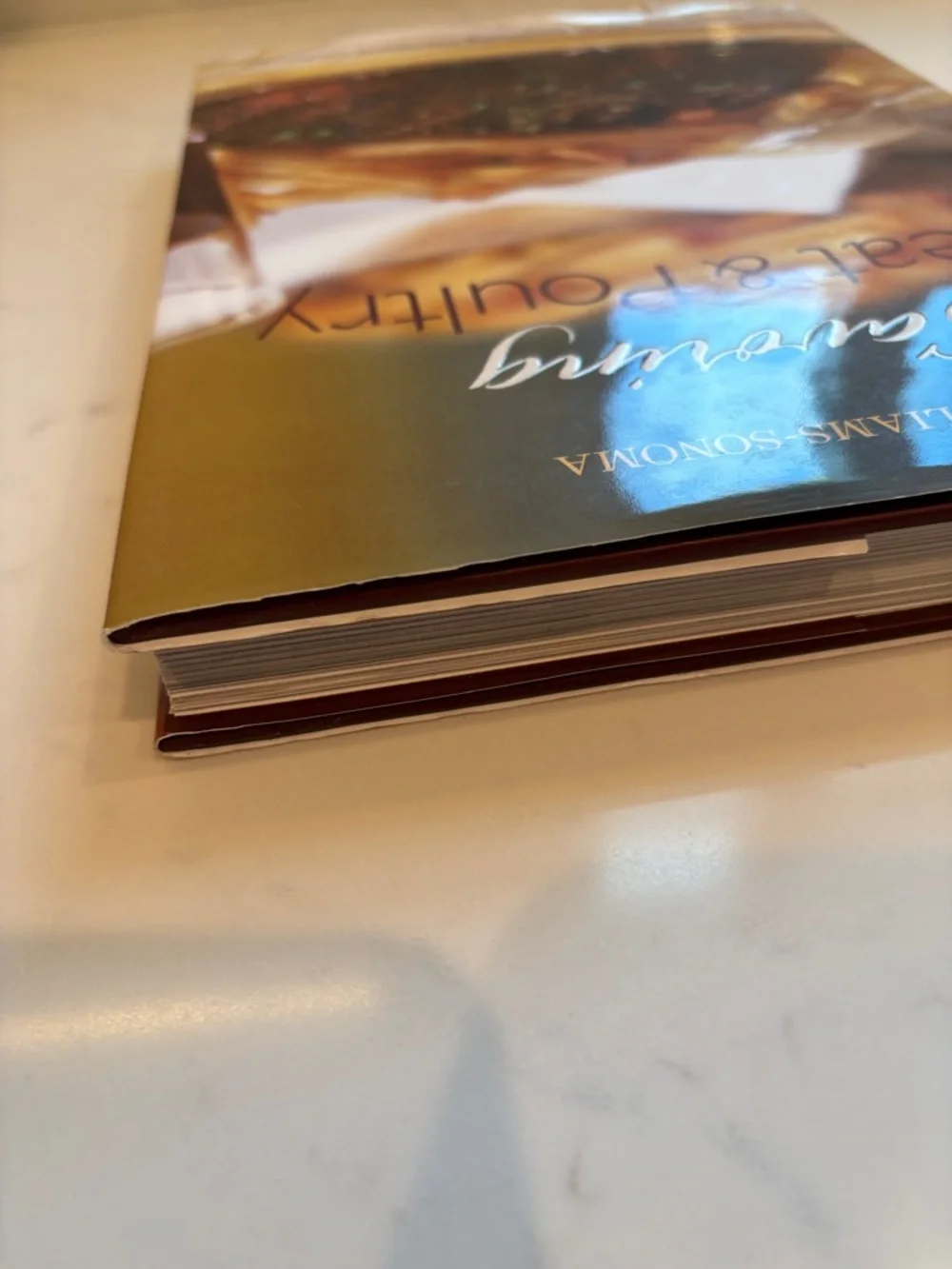 Williams-Sonoma Savoring Meat & Poultry Cookbook - Brown and Gold Cover